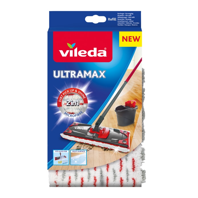 Vileda UltraMax 2i1 Refill – vaskbar moppepude
