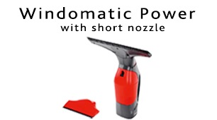 Windomatic window vacuum cleaner with short nozzle